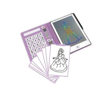Księżniczki - Tablet do Nauki Rysowania dla Dzieci - Mini Tablet Rysunkowy - Princess - KIDYWOLF