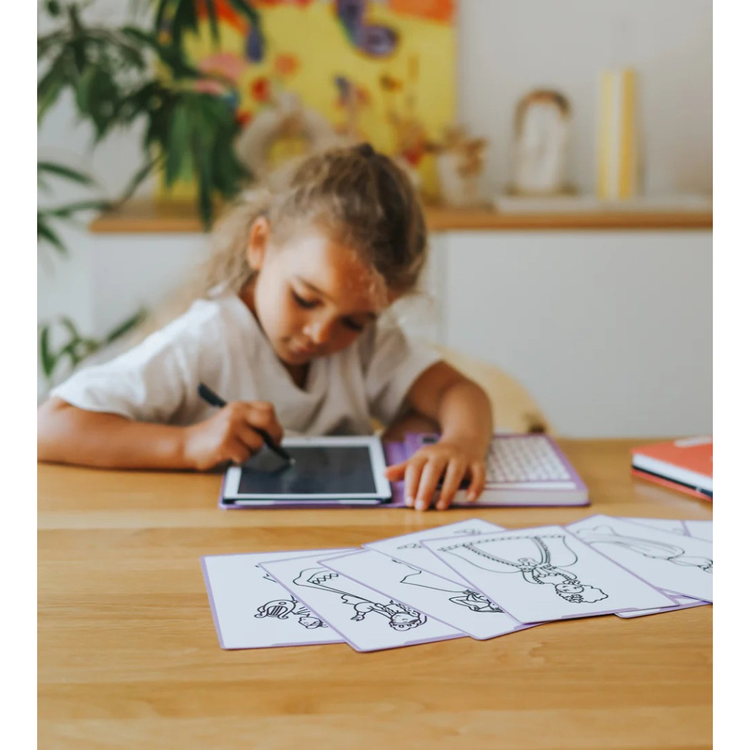 Księżniczki - Tablet do Nauki Rysowania dla Dzieci - Mini Tablet Rysunkowy - Princess - KIDYWOLF
