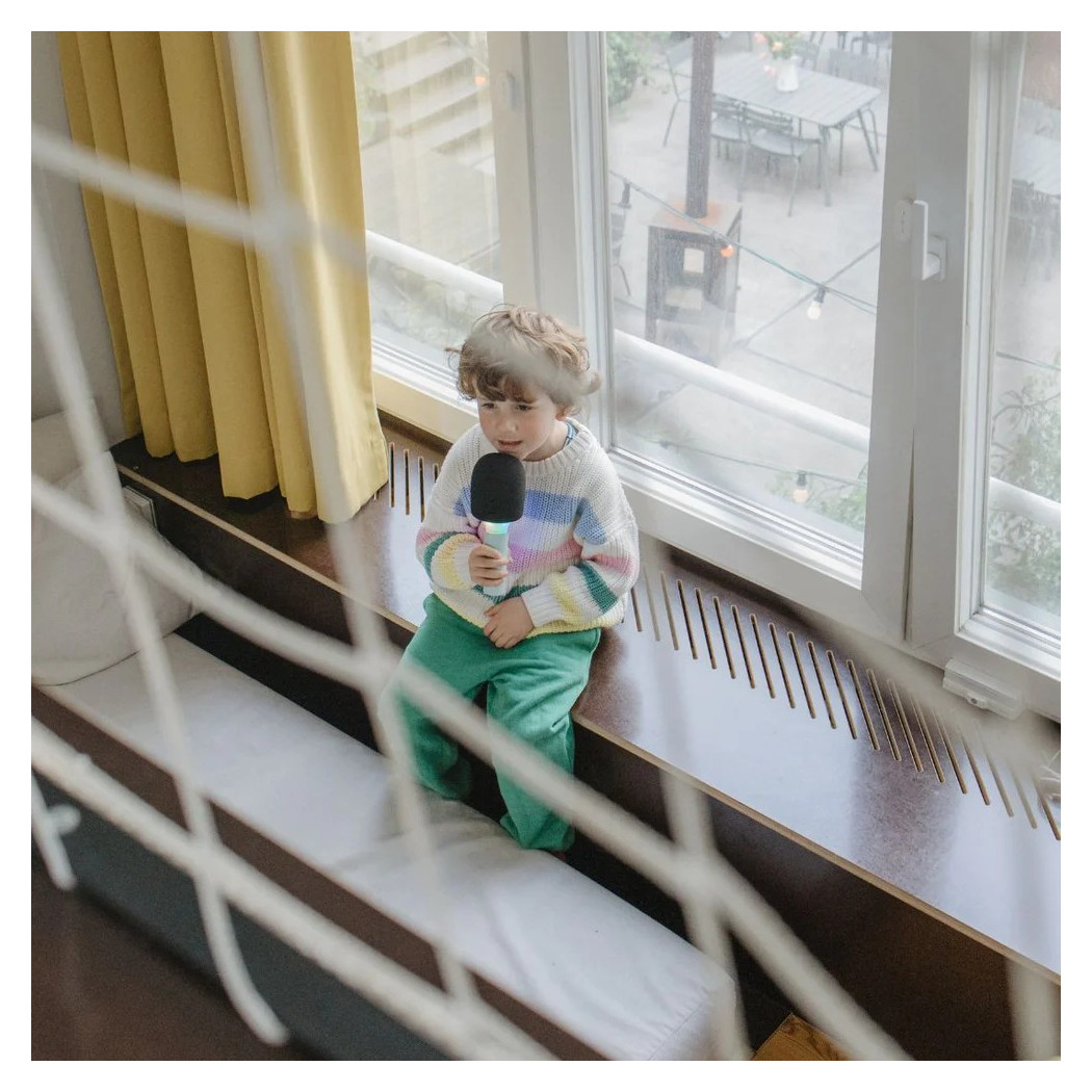 Świecący Mikrofon Karaoke - Zielony - KIDYWOLF