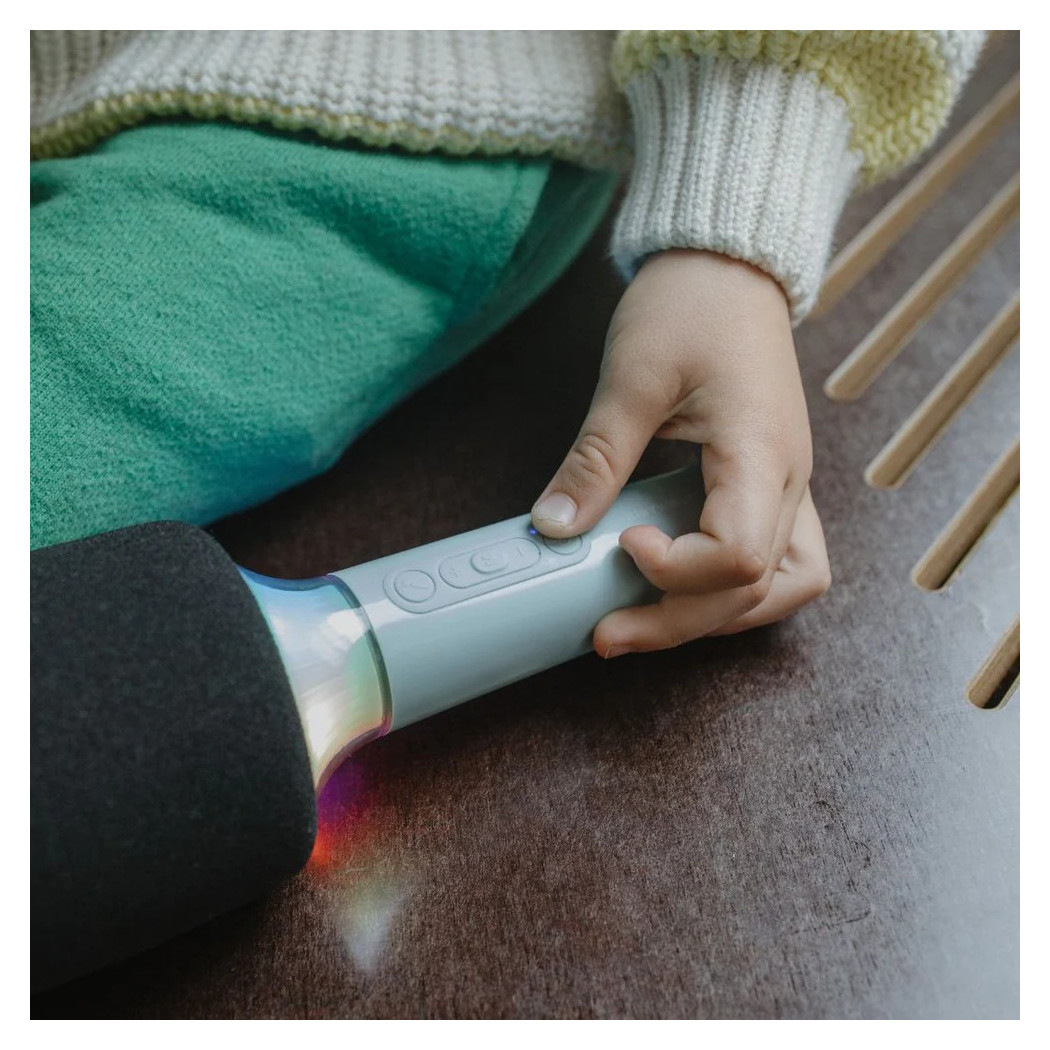 Świecący Mikrofon Karaoke - Zielony - KIDYWOLF