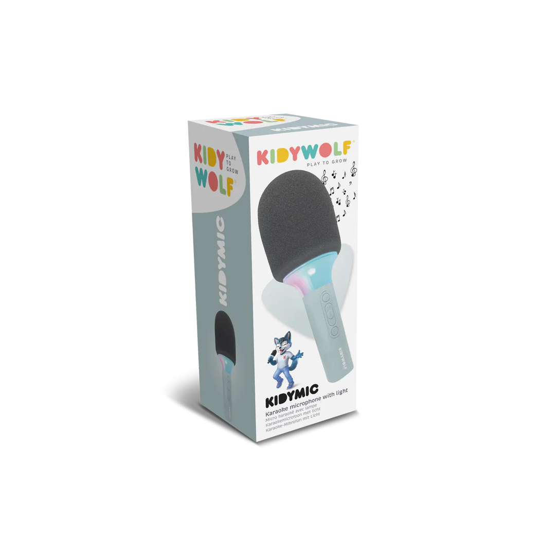 Świecący Mikrofon Karaoke - Zielony - KIDYWOLF