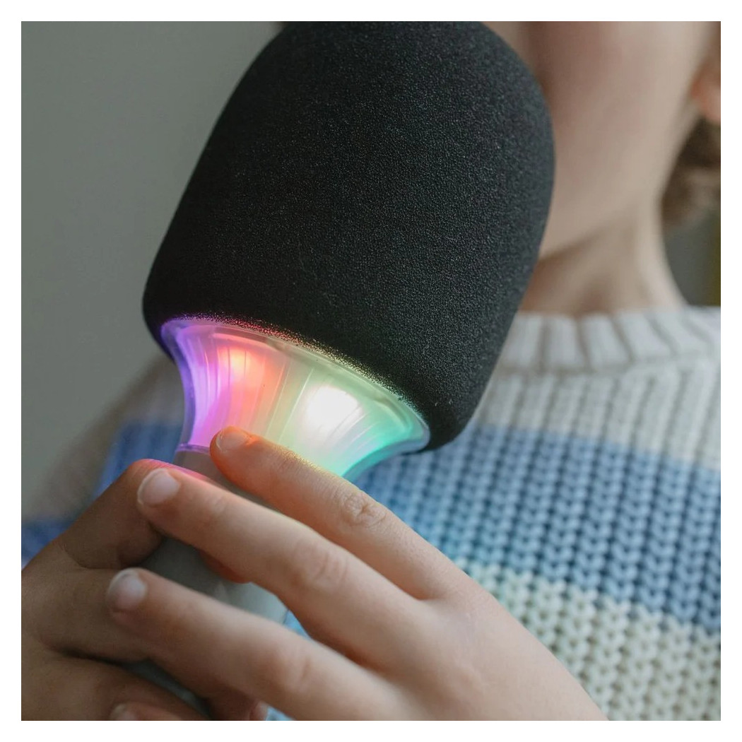 Świecący Mikrofon Karaoke - Zielony - KIDYWOLF