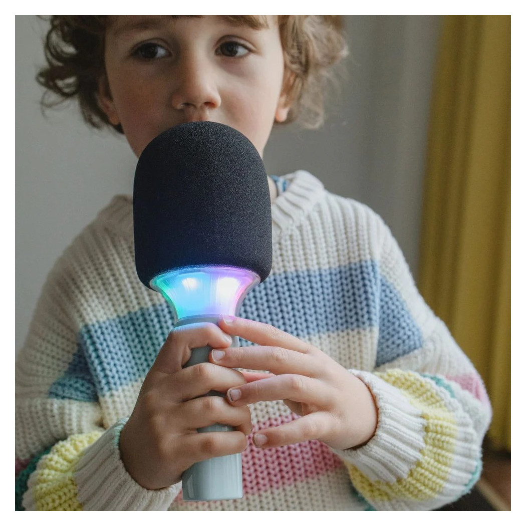 Świecący Mikrofon Karaoke - Zielony - KIDYWOLF