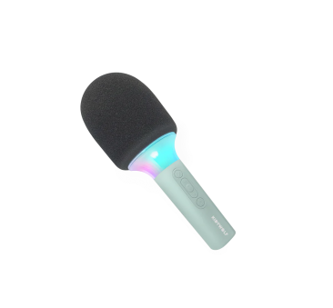 Świecący Mikrofon Karaoke - Zielony - KIDYWOLF
