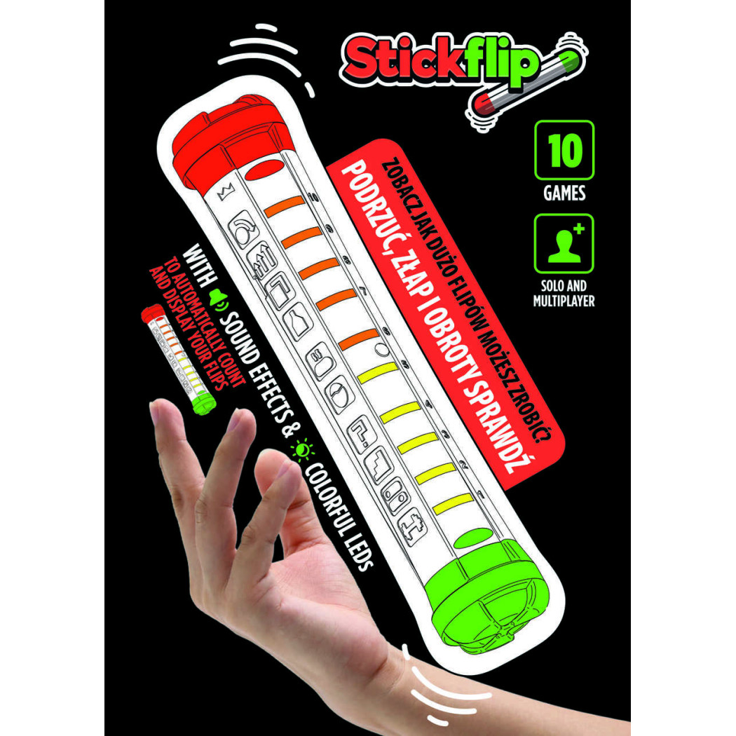 Stickflip - Zabawka Zręcznościowa Zliczająca Obroty - STICKFLIP