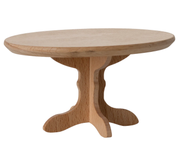 Stolik Kawowy dla Myszek 8 cm - Owalny Drewniany - Maileg