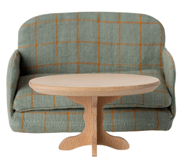 Stół do Jadalni dla Myszek 10 cm - Owalny Drewniany - Maileg