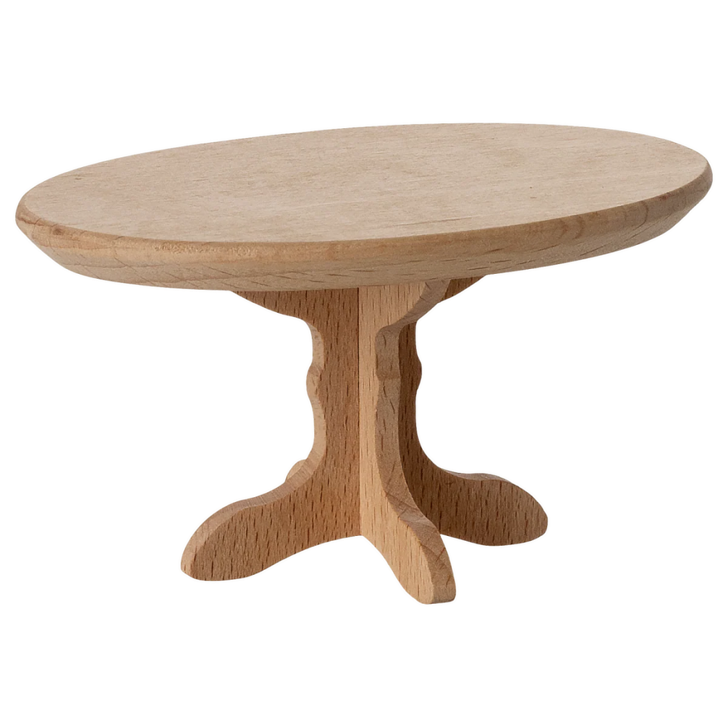 Stół do Jadalni dla Myszek 10 cm - Owalny Drewniany - Maileg