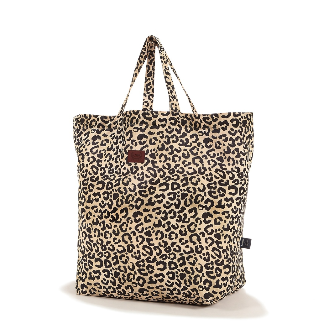 Torba Shopper Bag z Kieszonką XL - Leopard Cream by Magdalena Lamparska - La Millou