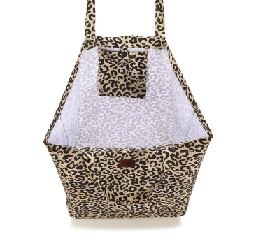 Torba Shopper Bag z Kieszonką XL - Leopard Cream by Magdalena Lamparska - La Millou