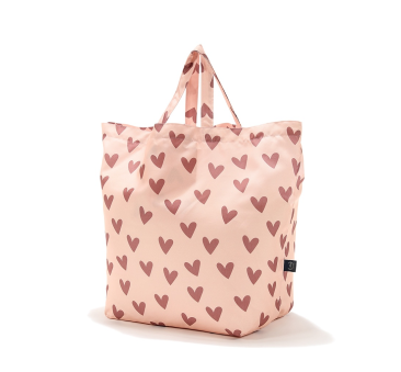 Heartbeat Pink - Shopper Bag z Kieszonką XL -...