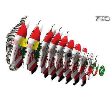 Święty Mikołaj - Gwiazdor - Bożonarodzeniowa Eko Układanka 3D - Eugy