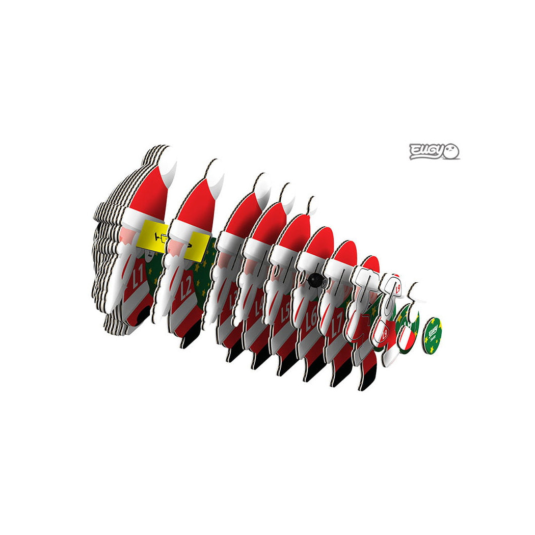 Święty Mikołaj - Gwiazdor - Bożonarodzeniowa Eko Układanka 3D - Eugy