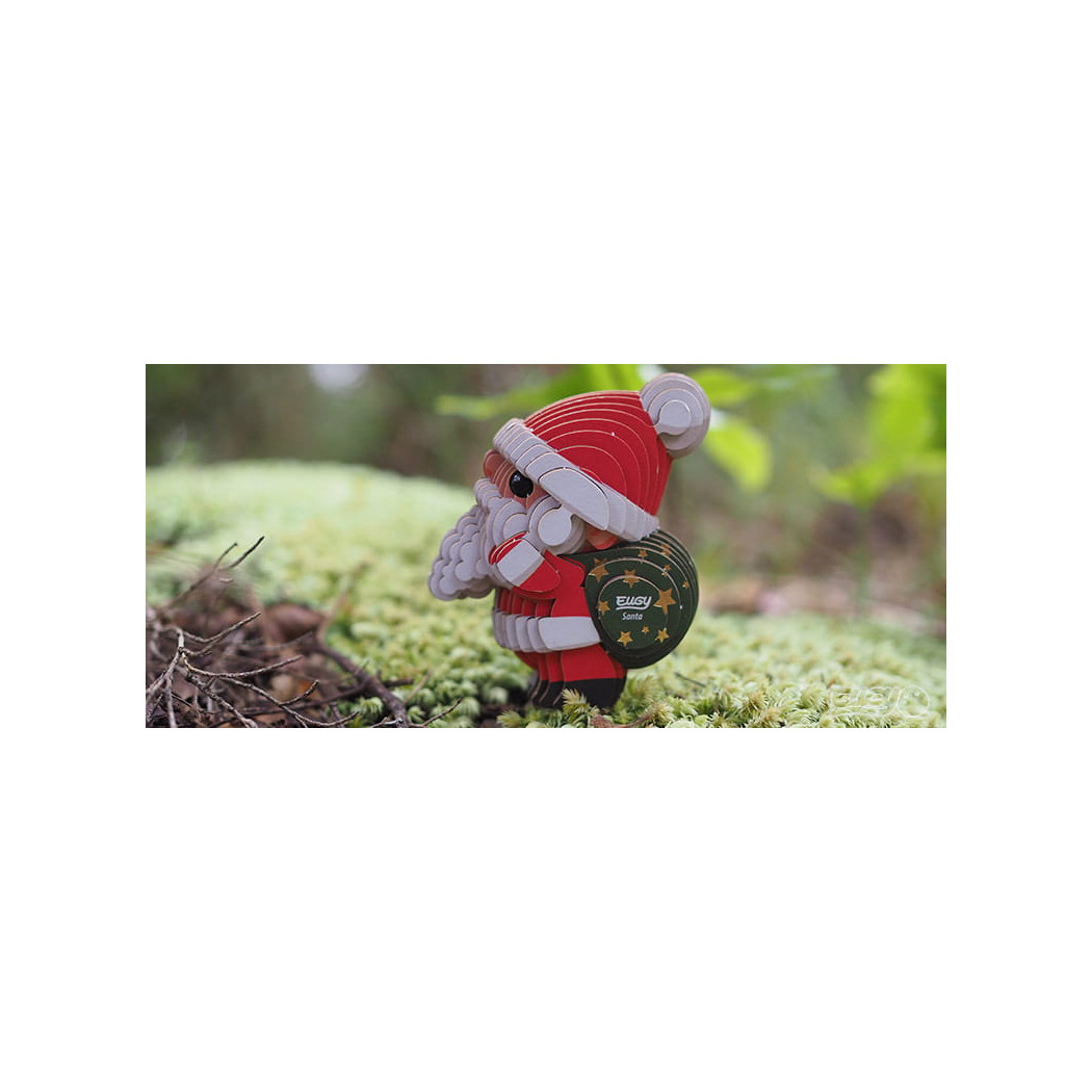 Święty Mikołaj - Gwiazdor - Bożonarodzeniowa Eko Układanka 3D - Eugy