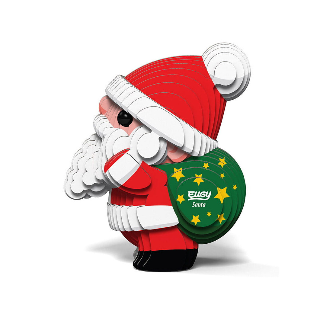 Święty Mikołaj - Gwiazdor - Bożonarodzeniowa Eko Układanka 3D - Eugy