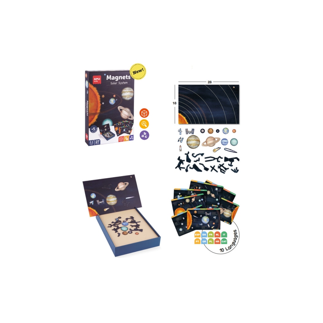 Układ Słoneczny - Magnetyczna Układanka - Apli Kids
