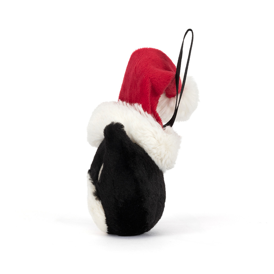 Zawieszka Kot Jellycat Jack w Czapce Świętego Mikołaja - 7 cm - Pluszowa Ozdoba Maskotka Bombka - JellyCat