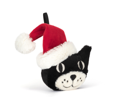 Zawieszka Kot Jellycat Jack w Czapce Świętego...