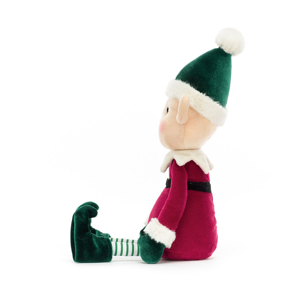 Elf Eldo - 30 cm - Pomocnik Świętego Mikołaja - Maskotka Przytulanka - JellyCat