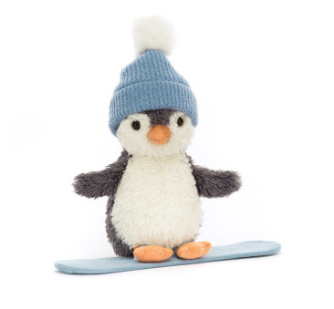 Pingwin Peanut na Snowboardzie - 12 cm - Maskotka Przytulanka - JellyCat
