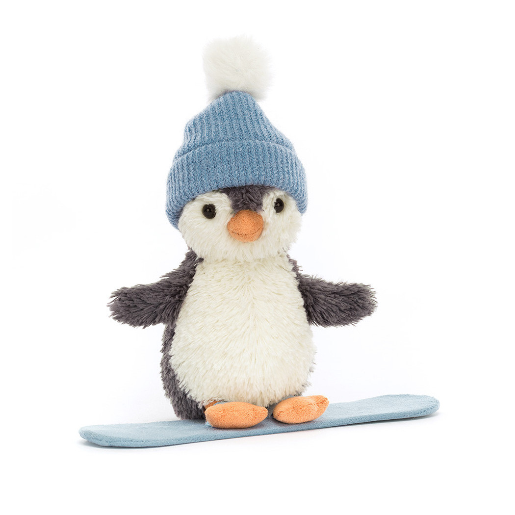Pingwin Peanut na Snowboardzie - 12 cm - Maskotka Przytulanka - JellyCat