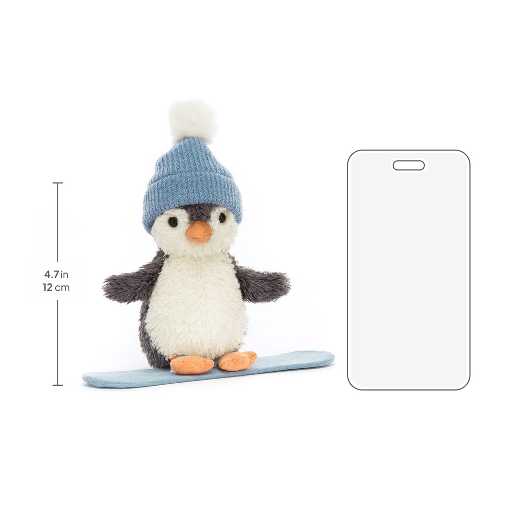 Pingwin Peanut na Snowboardzie - 12 cm - Maskotka Przytulanka - JellyCat