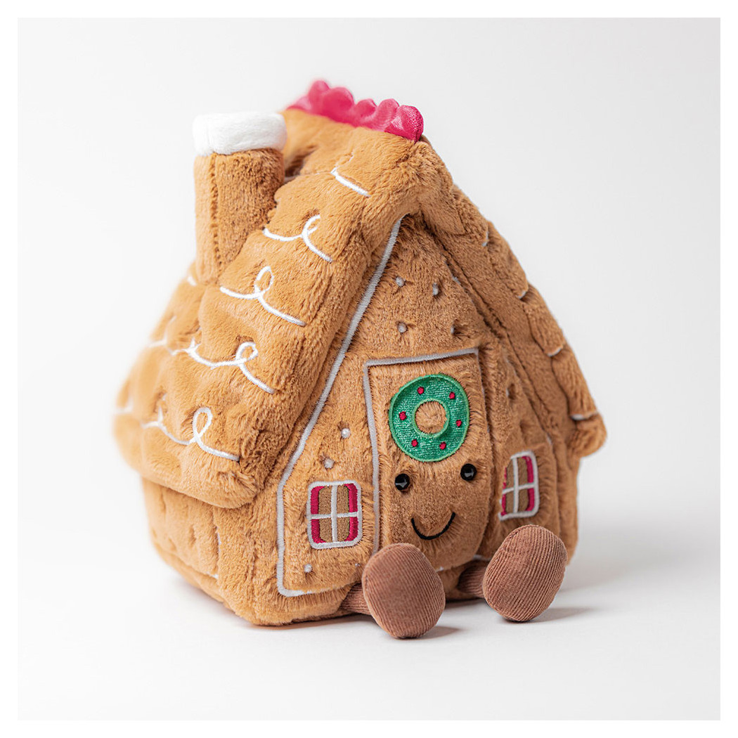Chatka z Piernika - Wesoły Piernikowy Domek - 22 cm - Pluszowa Ozdoba Przytulanka - Jellycat