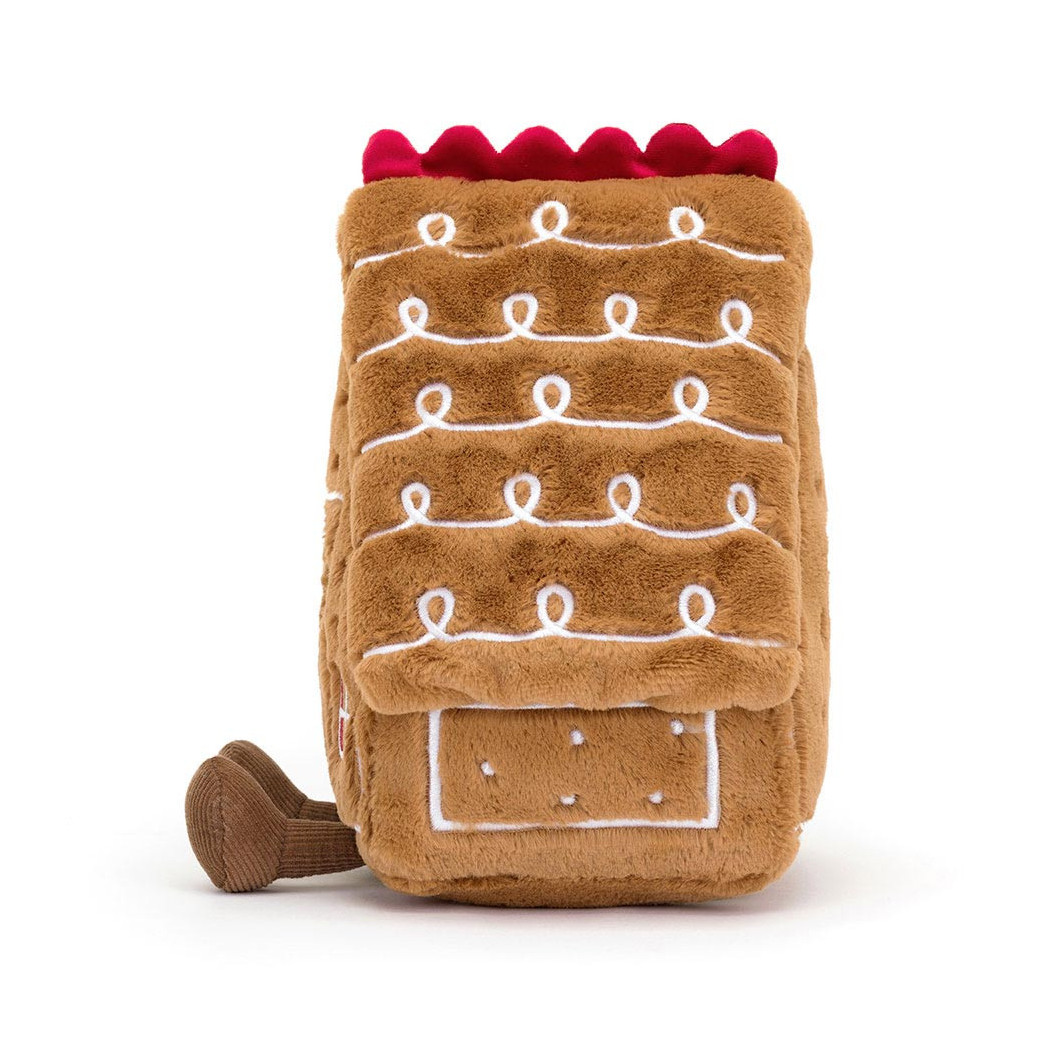 Chatka z Piernika - Wesoły Piernikowy Domek - 22 cm - Pluszowa Ozdoba Przytulanka - Jellycat