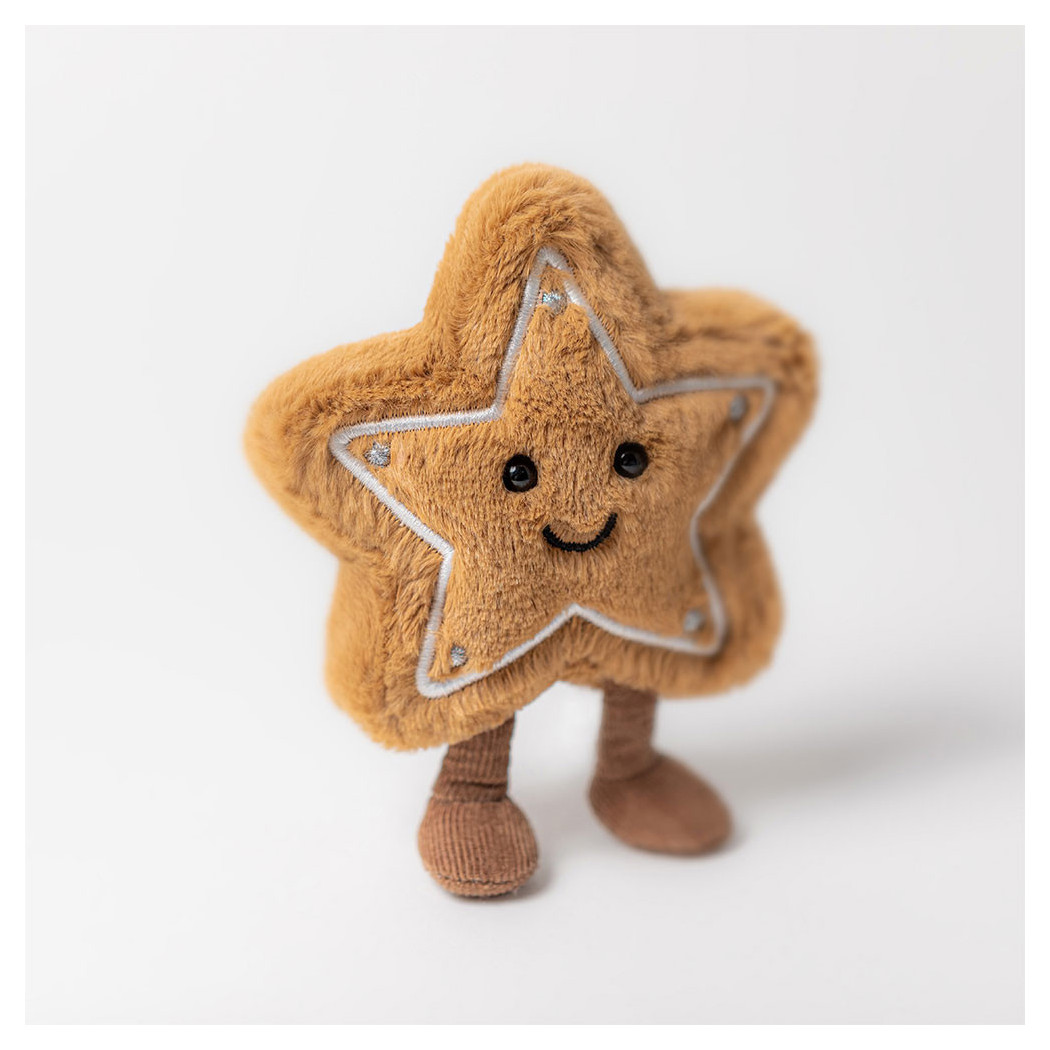 Pierniczek z Lukrem - 13 cm - Wesoła Piernikowa Gwiazdka Ciasteczko - Maskotka Przytulanka - Jellycat