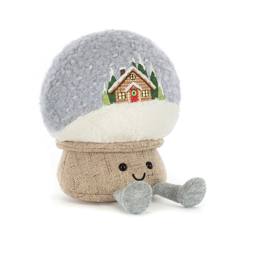 Szklana Kula Śnieżna - Kula z Padającym Śniegiem - 20 cm - Maskotka Przytulanka - Jellycat