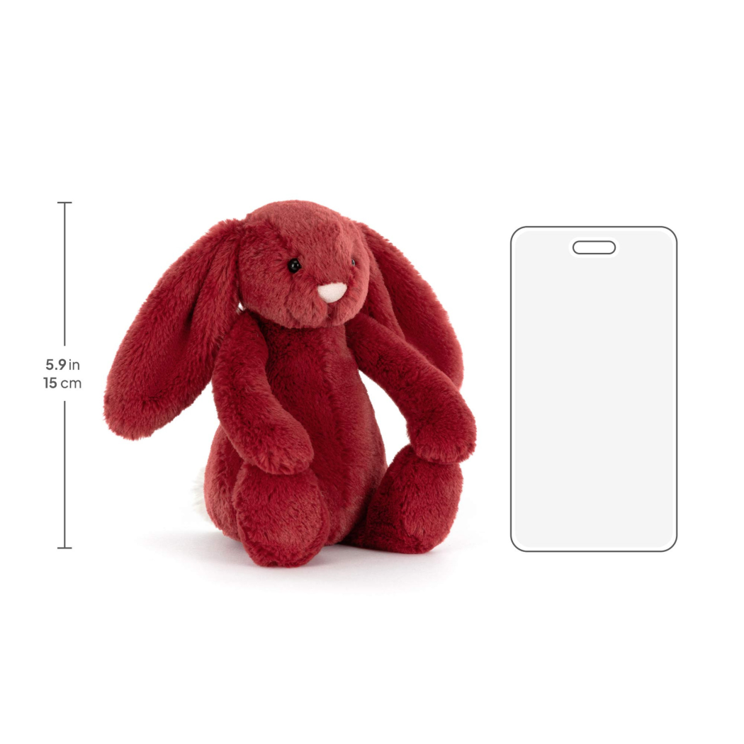 Porzeczkowy Królik 18 cm - Czerwony Króliczek Maskotka Przytulanka - JellyCat