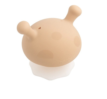 Owsiany - Beżowy - Gryzak Uspokajający Grzybek z Funkcją Smoczka - Mombella Mushroom