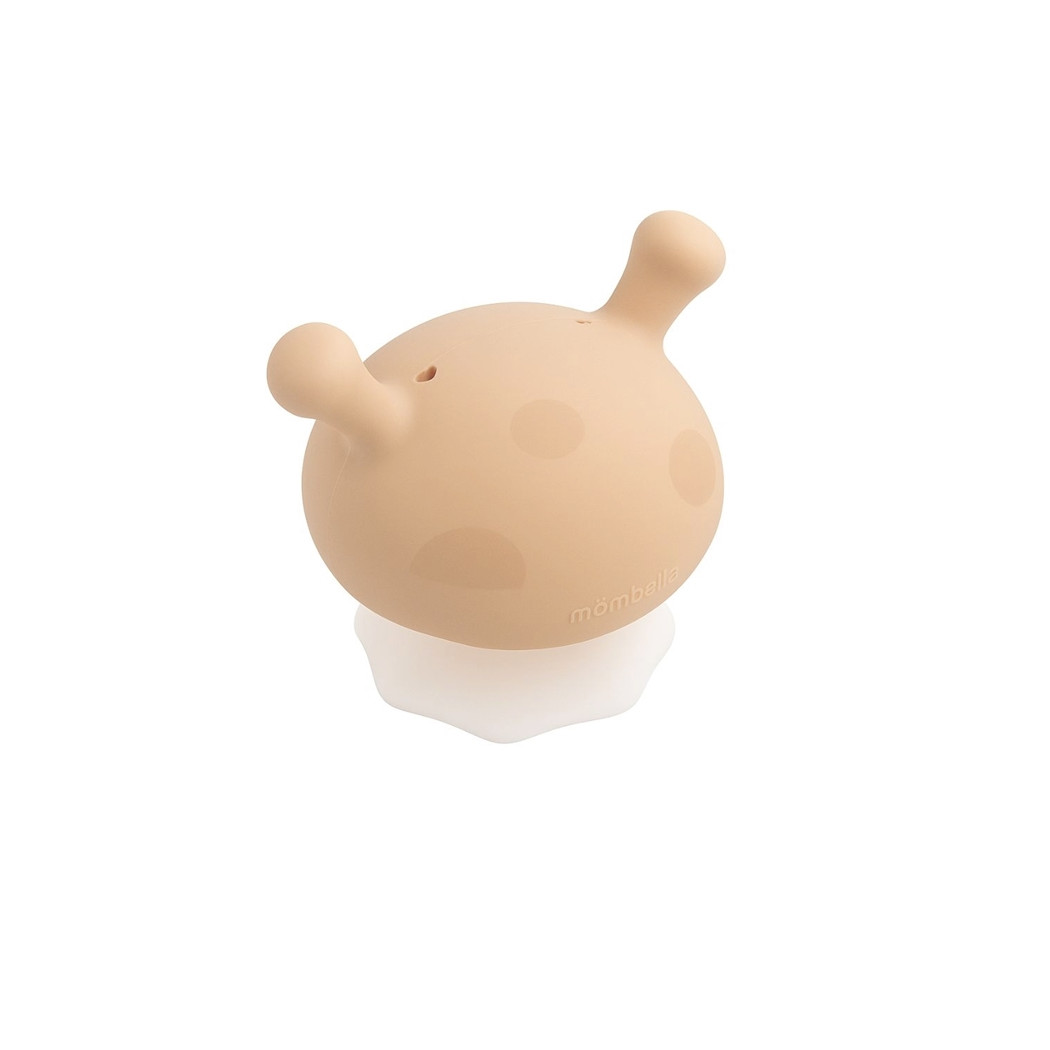 Owsiany - Beżowy - Gryzak Uspokajający Grzybek z Funkcją Smoczka - Mombella Mushroom