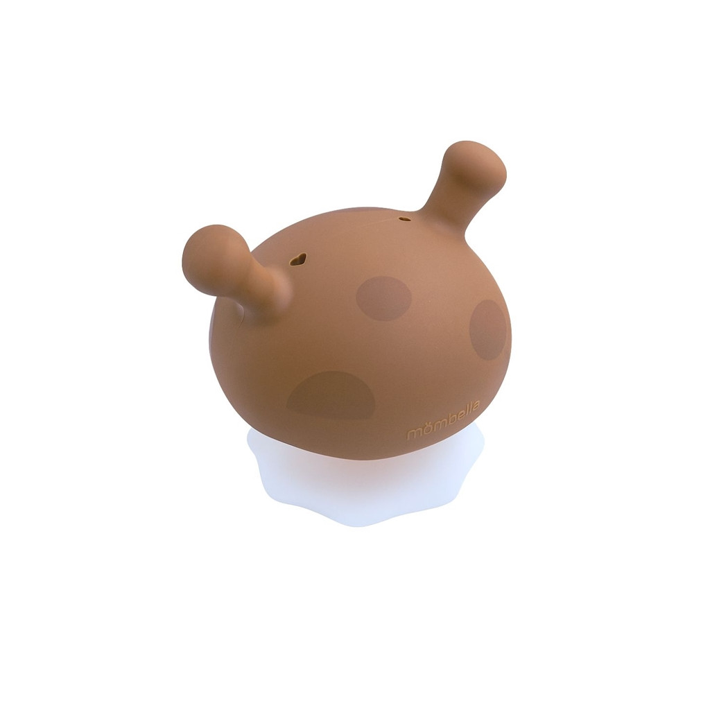Mokka - Jasnobrązowy - Gryzak Uspokajający Grzybek z Funkcją Smoczka - Mombella Mushroom