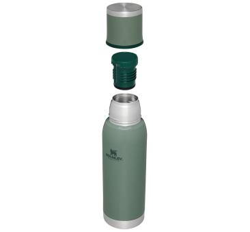 To-Go 0.75L Hammertone Green - Termos na Napoje - Linia Adventure - Butelka Termiczna z Zakrętką-Kubkiem - Stanley