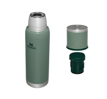To-Go 1.0L Hammertone Green - Termos na Napoje - Linia Adventure - Butelka Termiczna z Zakrętką-Kubkiem - Stanley