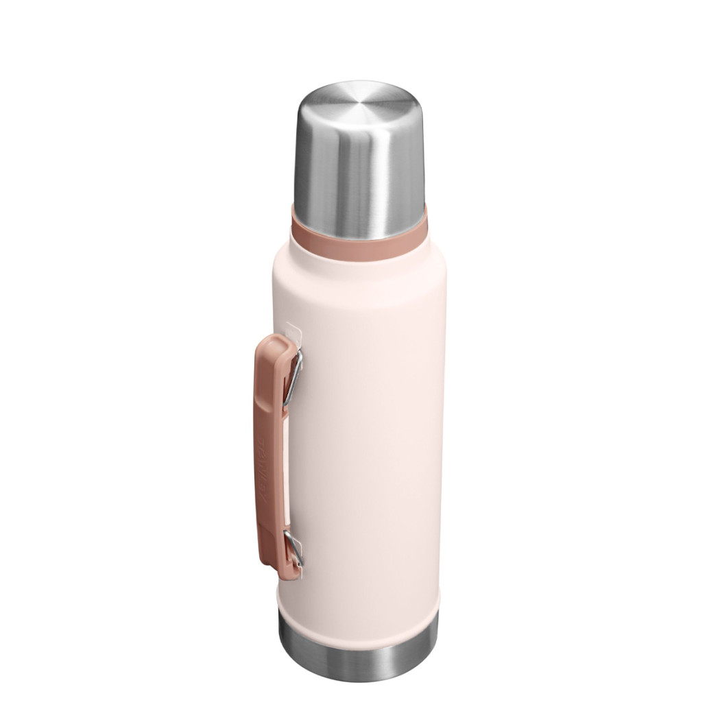 Rose Quartz 1.4L - Termos na Napoje - Legendary Classic - Butelka Termiczna z Zakrętką-Kubkiem - Stanley