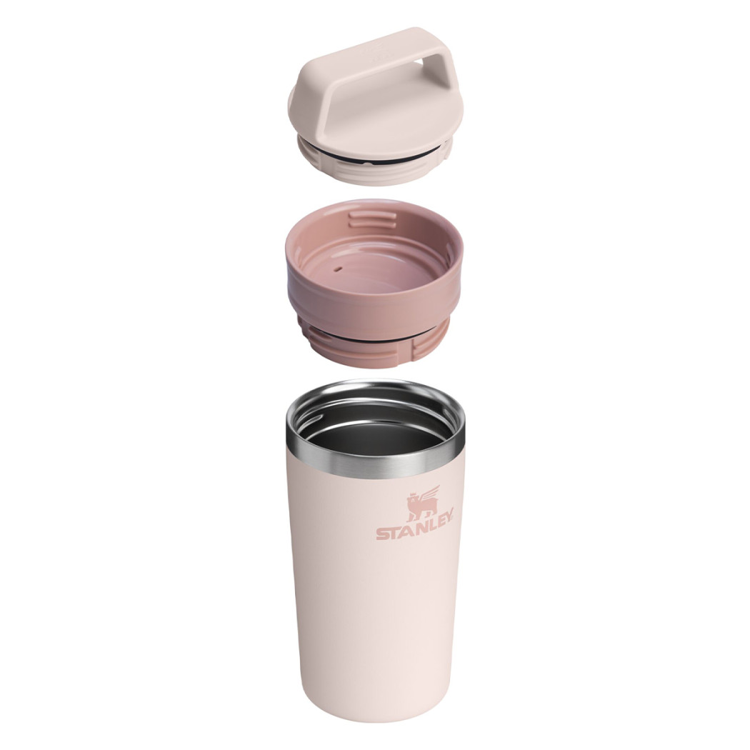 Rose Quartz 0.35L - Café-To-Go - Mały Podróżny Kubek Termiczny z Uchwytem - Stanley