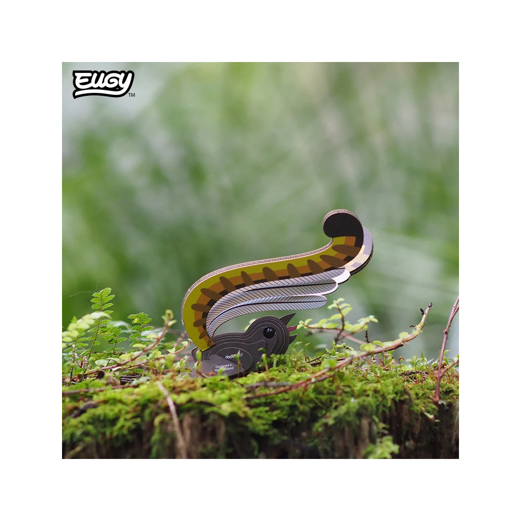 Ptak Lirogon Wspaniały - Eko Układanka 3D - Eugy