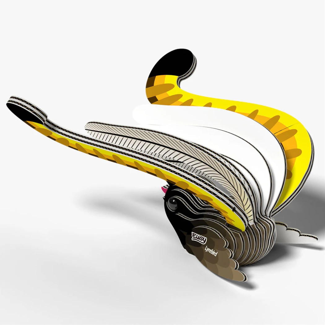 Ptak Lirogon Wspaniały - Eko Układanka 3D - Eugy