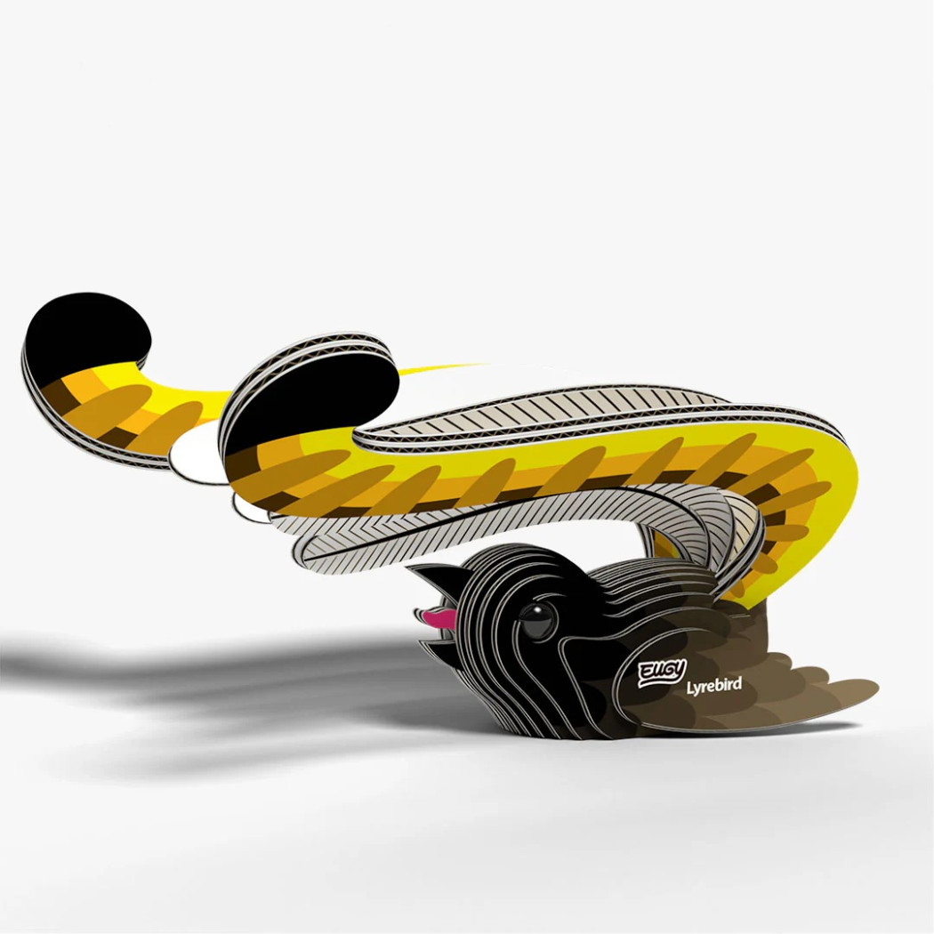 Ptak Lirogon Wspaniały - Eko Układanka 3D - Eugy