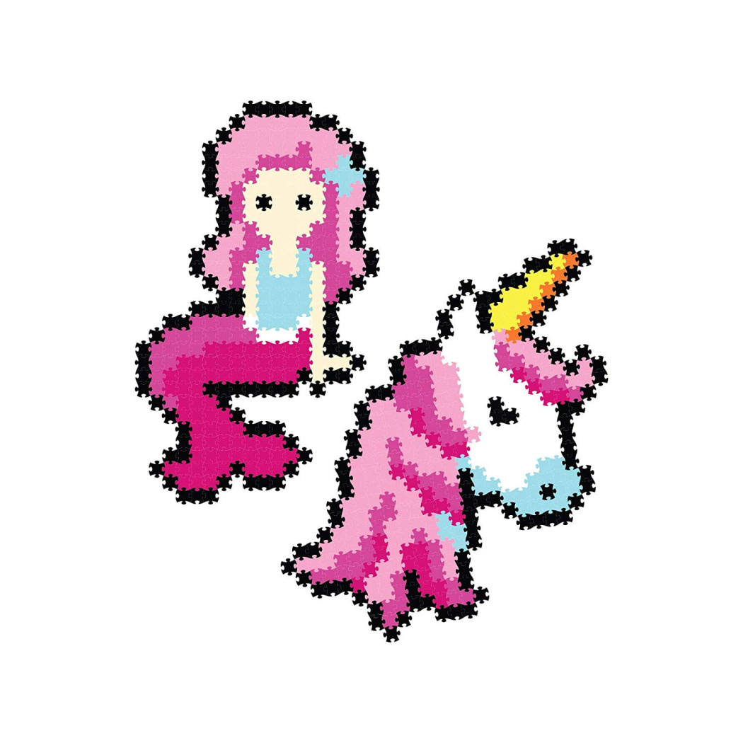 Fantastyczne Stworzenia - Puzzelki Jixelz - Mini Puzzle Piksele 700 elementów - Fat Brain Toys