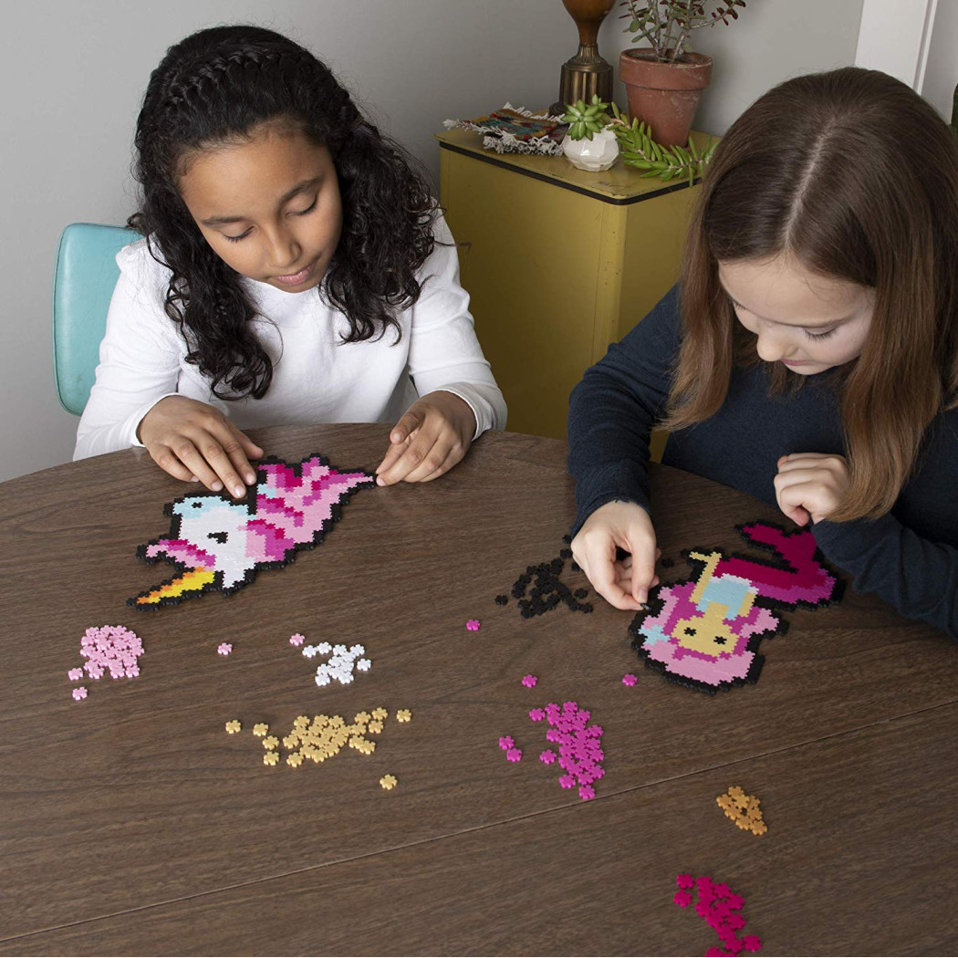 Fantastyczne Stworzenia - Puzzelki Jixelz - Mini Puzzle Piksele 700 elementów - Fat Brain Toys