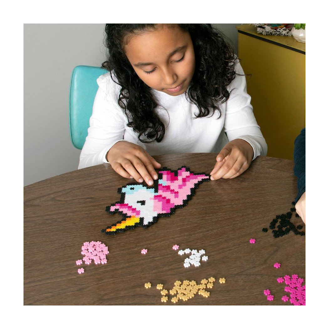 Fantastyczne Stworzenia - Puzzelki Jixelz - Mini Puzzle Piksele 700 elementów - Fat Brain Toys