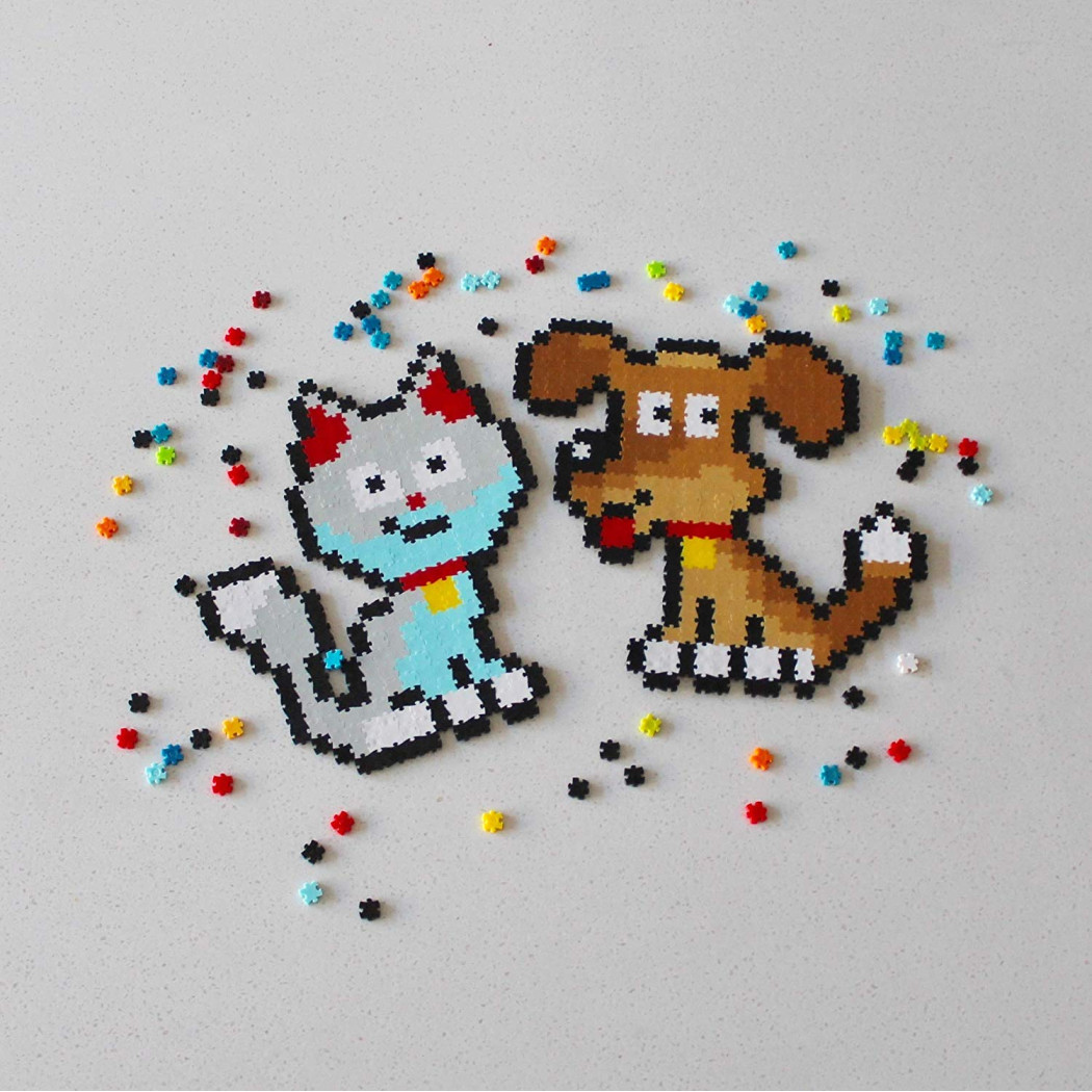 Zwierzęta Domowe - Puzzelki Jixelz - Mini Puzzle Piksele 700 elementów - Fat Brain Toys