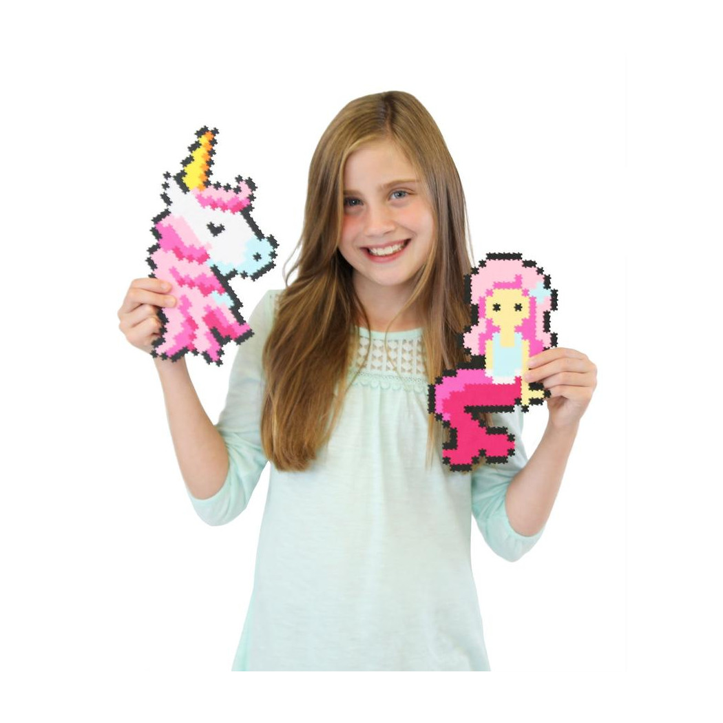 Fantastyczne Stworzenia - Puzzelki Jixelz - Mini Puzzle Piksele 700 elementów - Fat Brain Toys