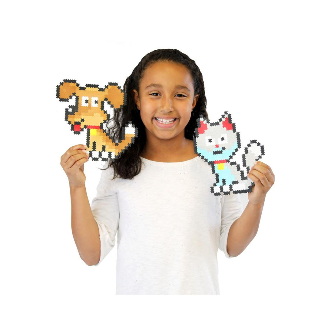 Zwierzęta Domowe - Puzzelki Jixelz - Mini Puzzle Piksele 700 elementów - Fat Brain Toys