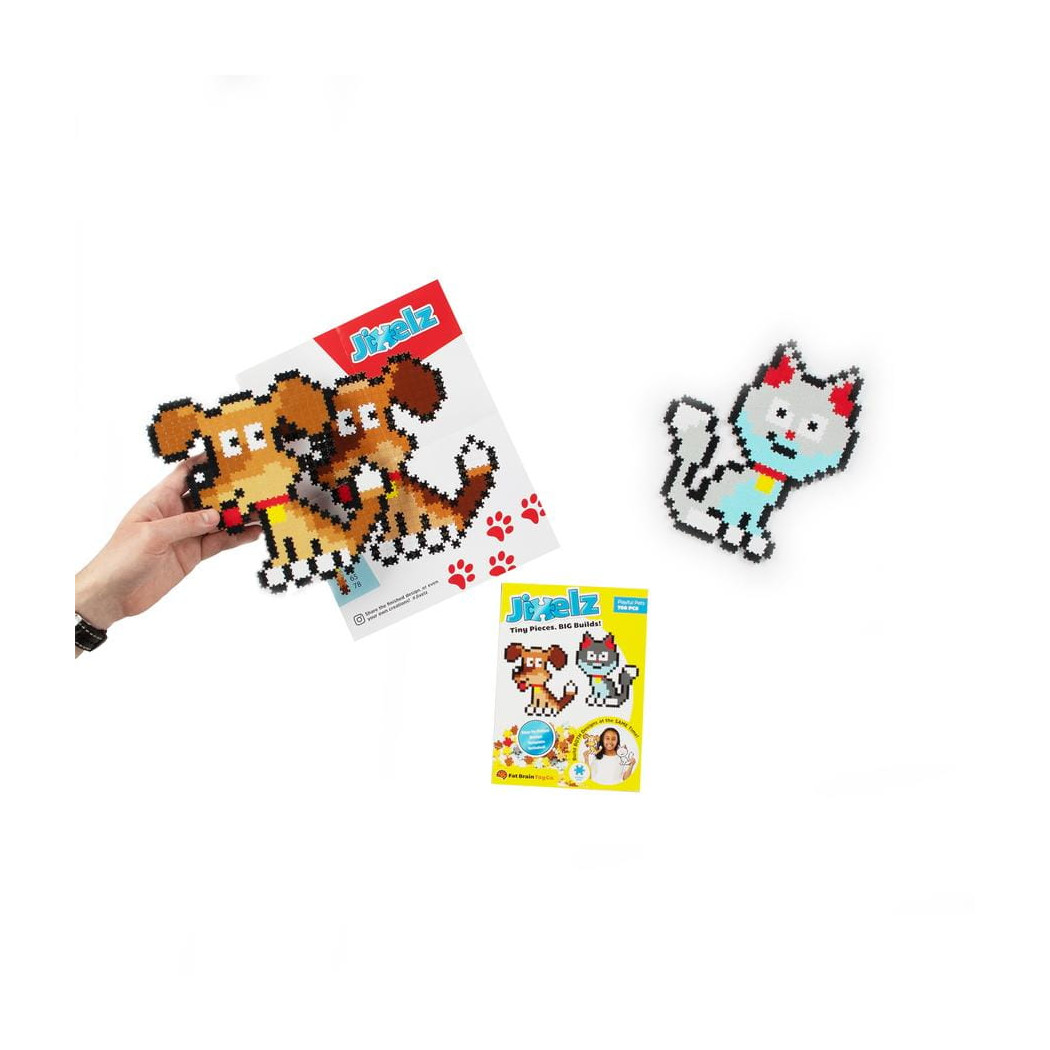Zwierzęta Domowe - Puzzelki Jixelz - Mini Puzzle Piksele 700 elementów - Fat Brain Toys