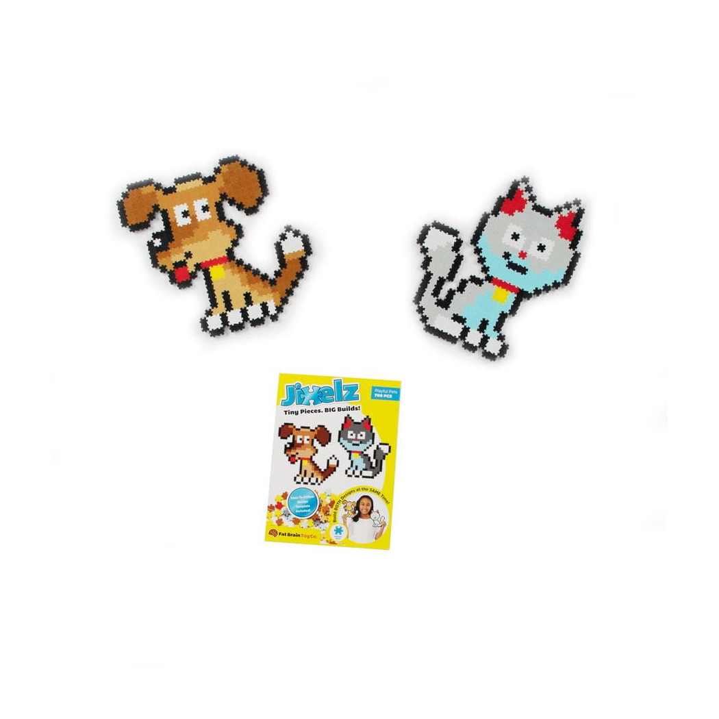 Zwierzęta Domowe - Puzzelki Jixelz - Mini Puzzle Piksele 700 elementów - Fat Brain Toys