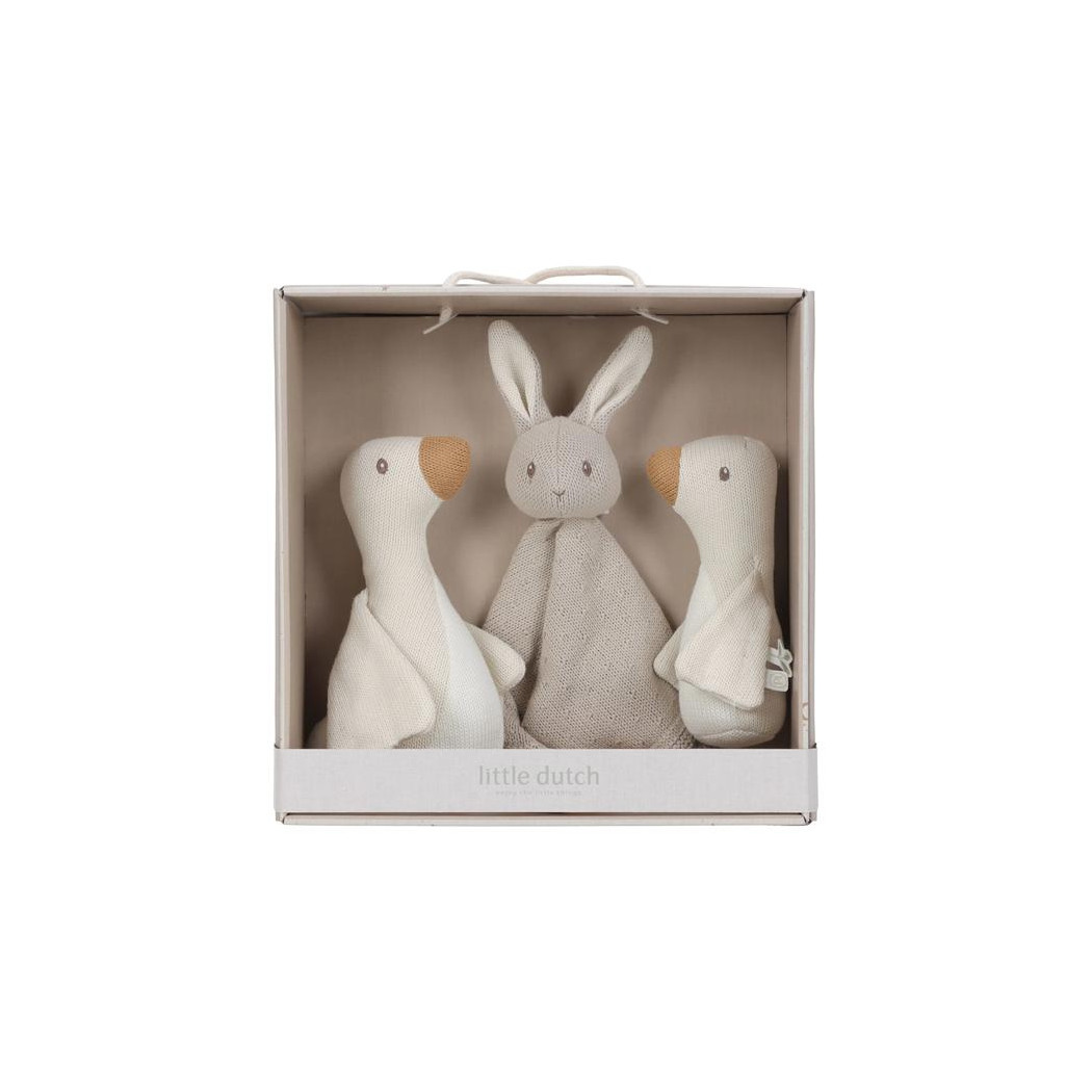 Newborn Naturals - Zestaw Prezentowy Dzianinowy dla Noworodka - Little Dutch